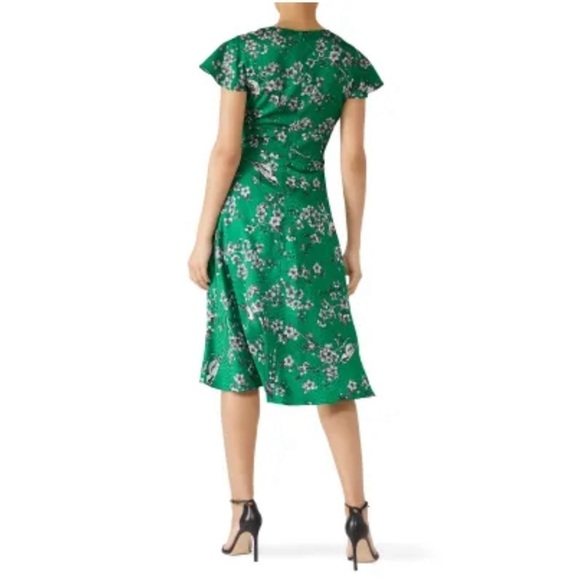 Hutch Green Wrap Tie Front Midi Dress - Picture 12 of 13